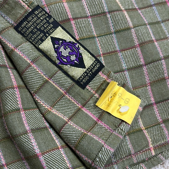 The Territory Ahead Men's Lightweight Flannel Shirt, Green Striped, Size XL - Picture 5 of 10